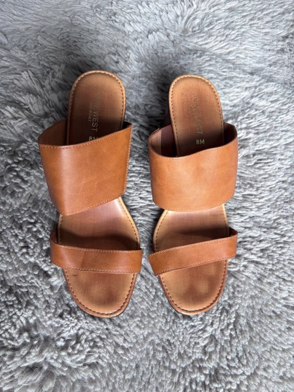 Nine West CitiGirl made in Italy Block heel Sandal size 8 - Picture 3 of 7